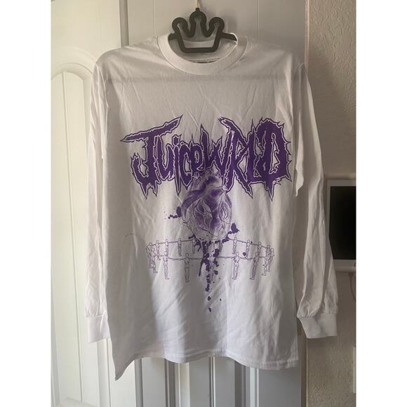 Juice Wrld 3D Heart Long Sleeve Tee - Picture 1 of 3